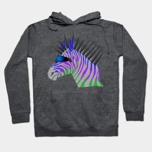 Cyberpunk Zebra Hoodie